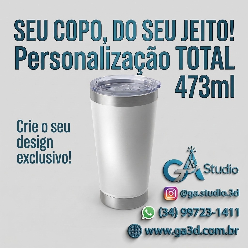 Copo Térmico 473ml Personalizado