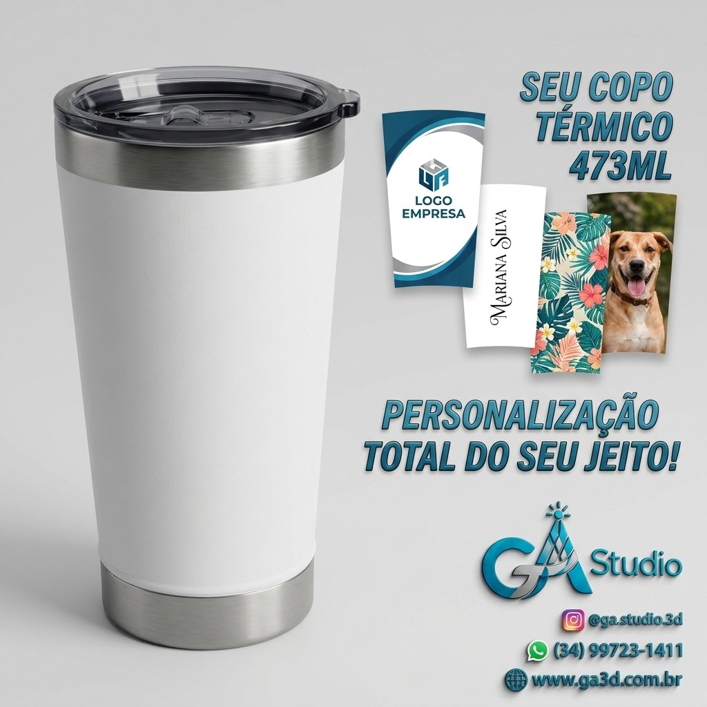 Copo Térmico 473ml Personalizado - Imagem 2